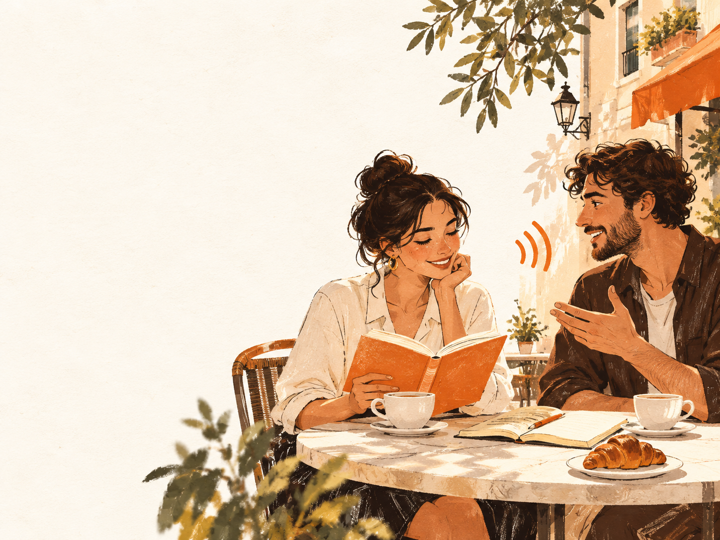 Rovlingo language learning studio illustration