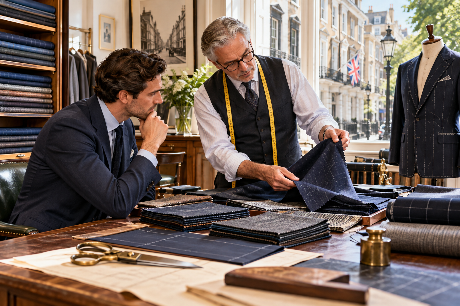 Commissioning a Bespoke Suit at a Savile Row Tailor
