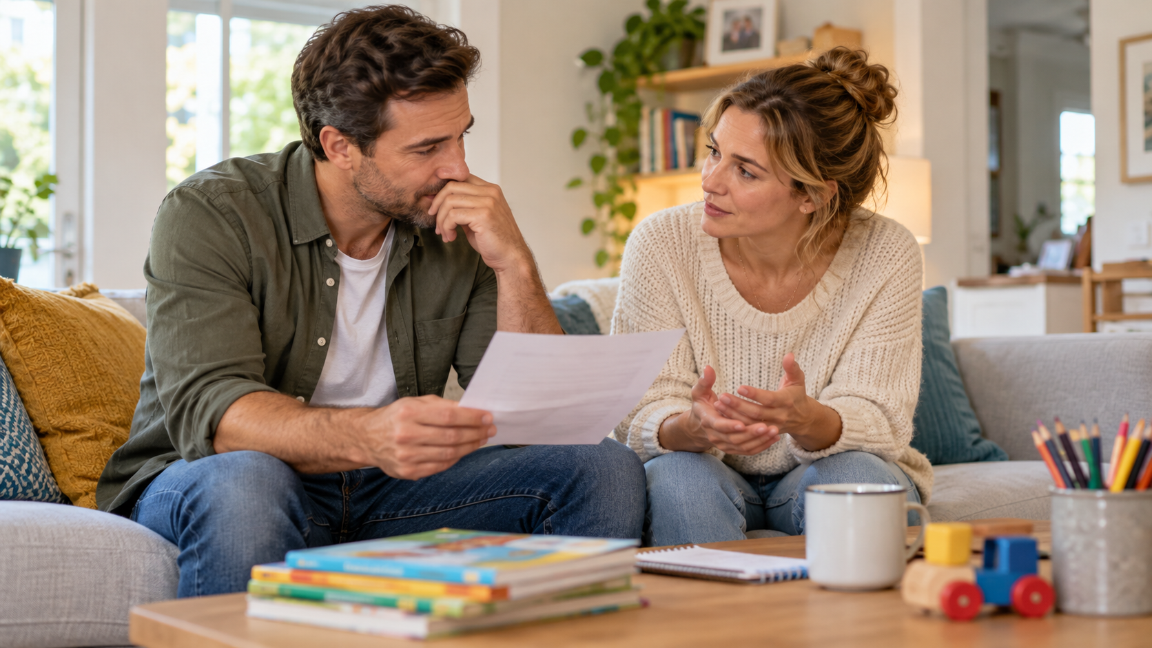 Discussing your son's possible dyslexia with your partner
