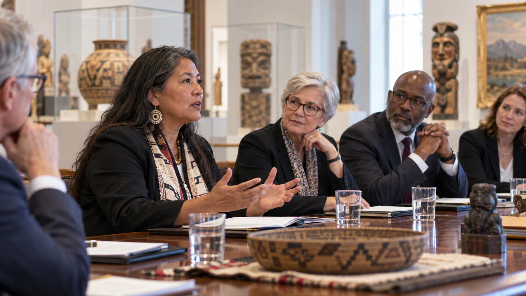 Addressing a museum board about repatriation concerns