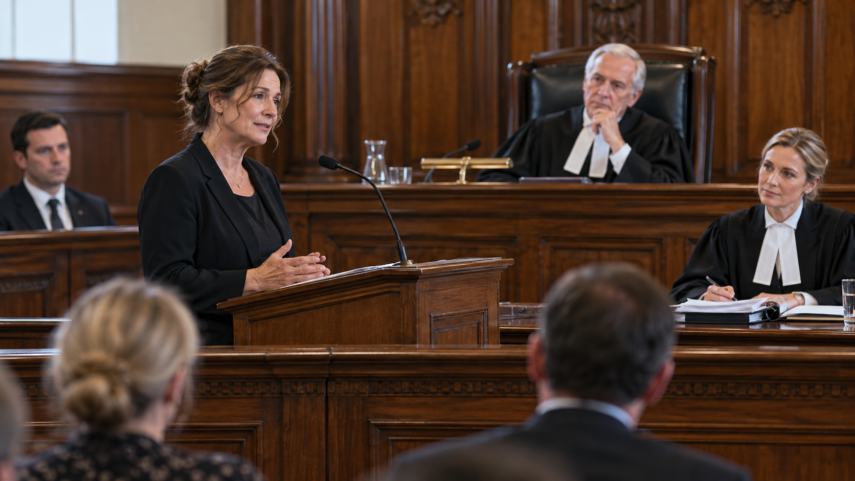 Delivering a character reference in a sentencing hearing