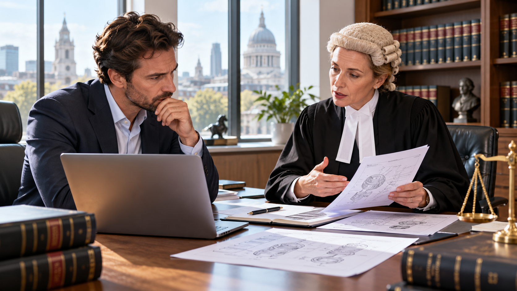 Consulting a barrister about suspected patent infringement