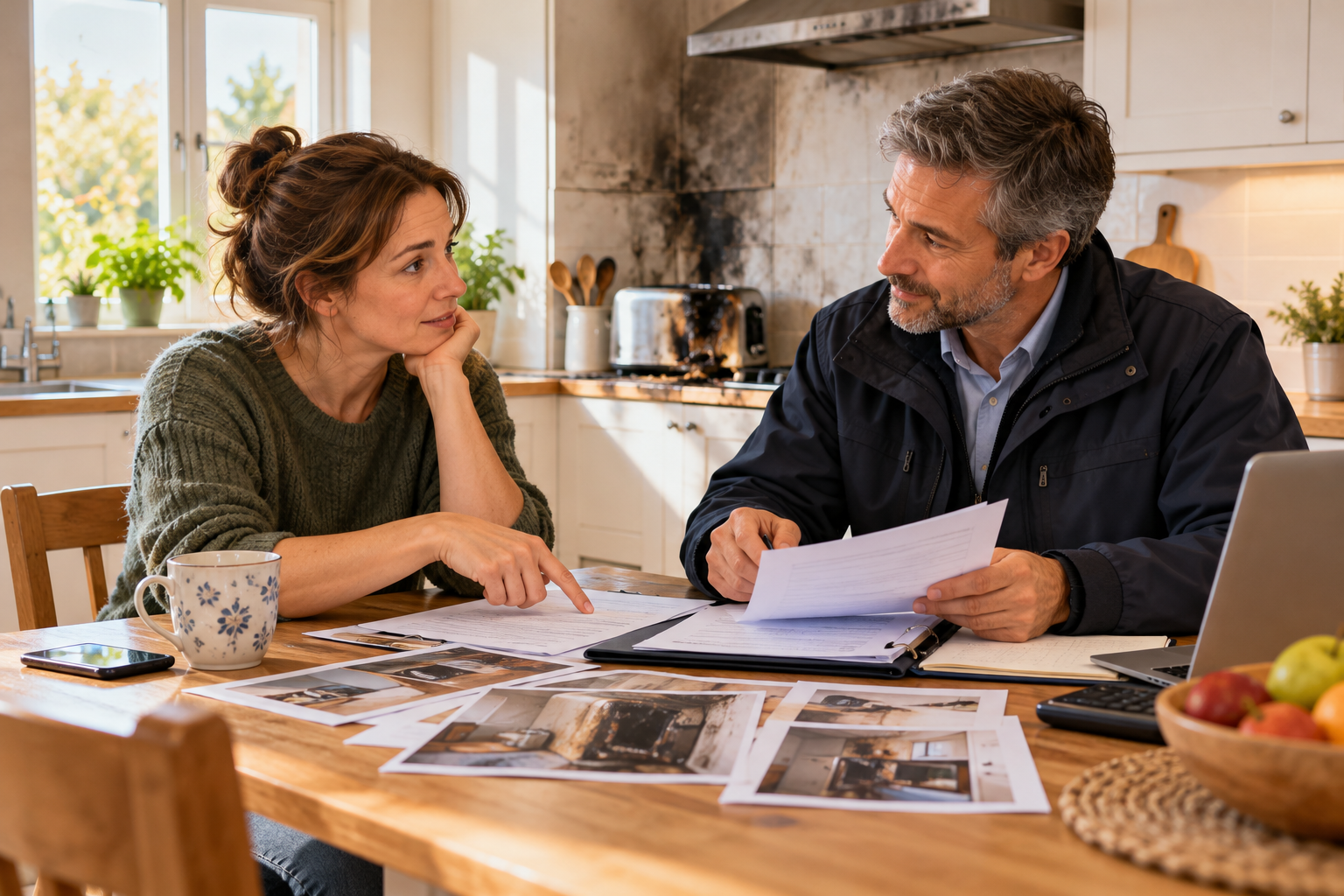 Negotiating a contents insurance claim after a kitchen fire