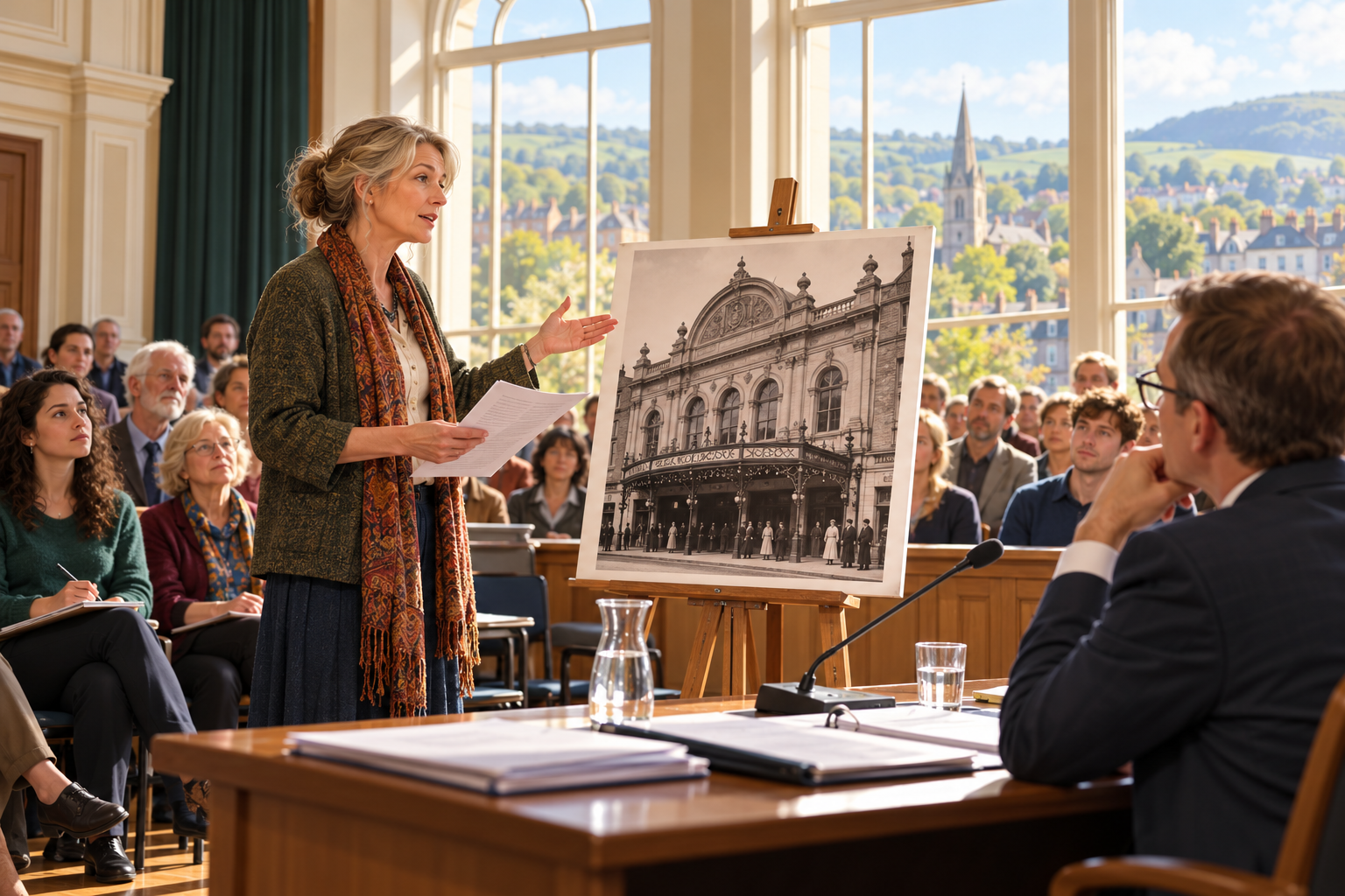 Presenting at a Public Inquiry Against Demolition