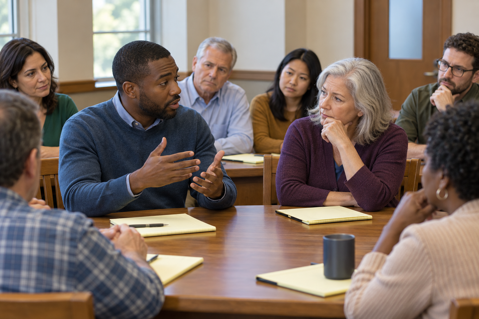 Jury deliberations: convincing a hesitant juror