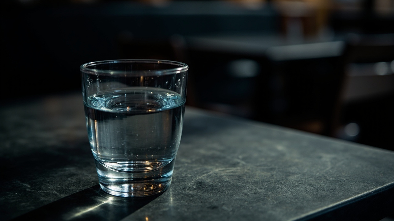 Im Restaurant Wasser bestellen