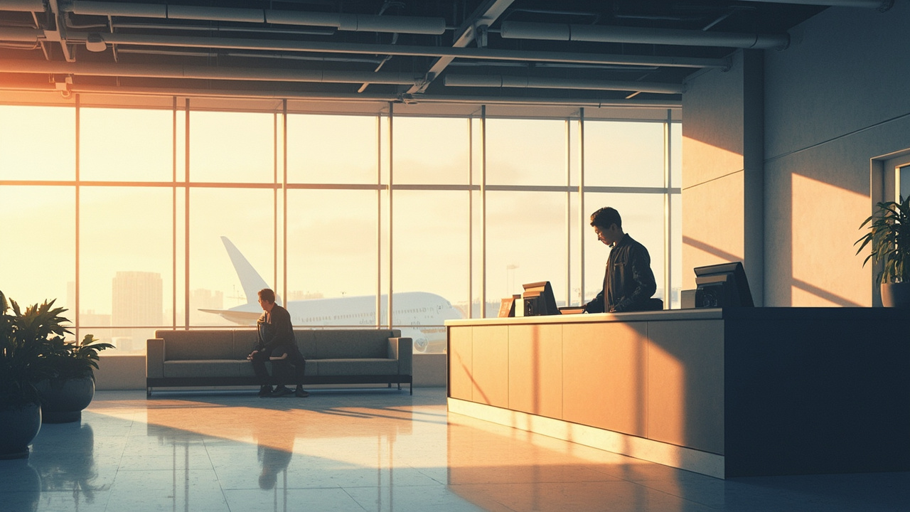 Am Flughafen nach dem Gate fragen