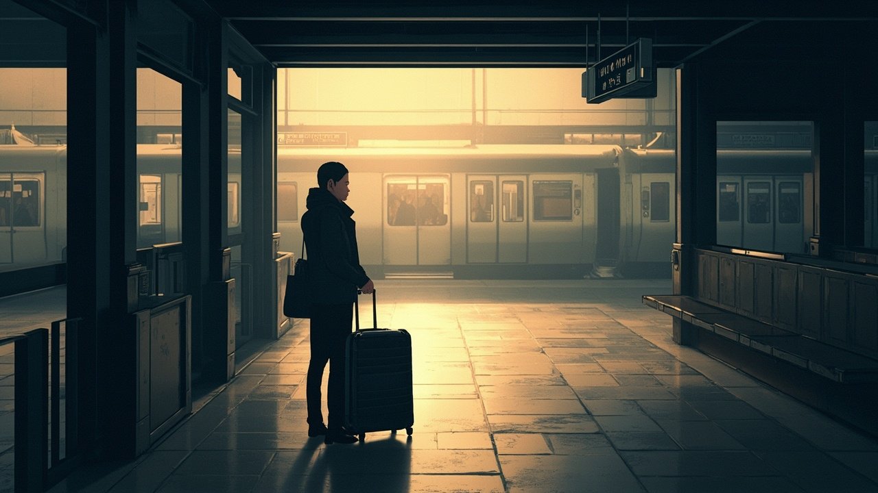 Am Bahnhof nach dem Gleis fragen