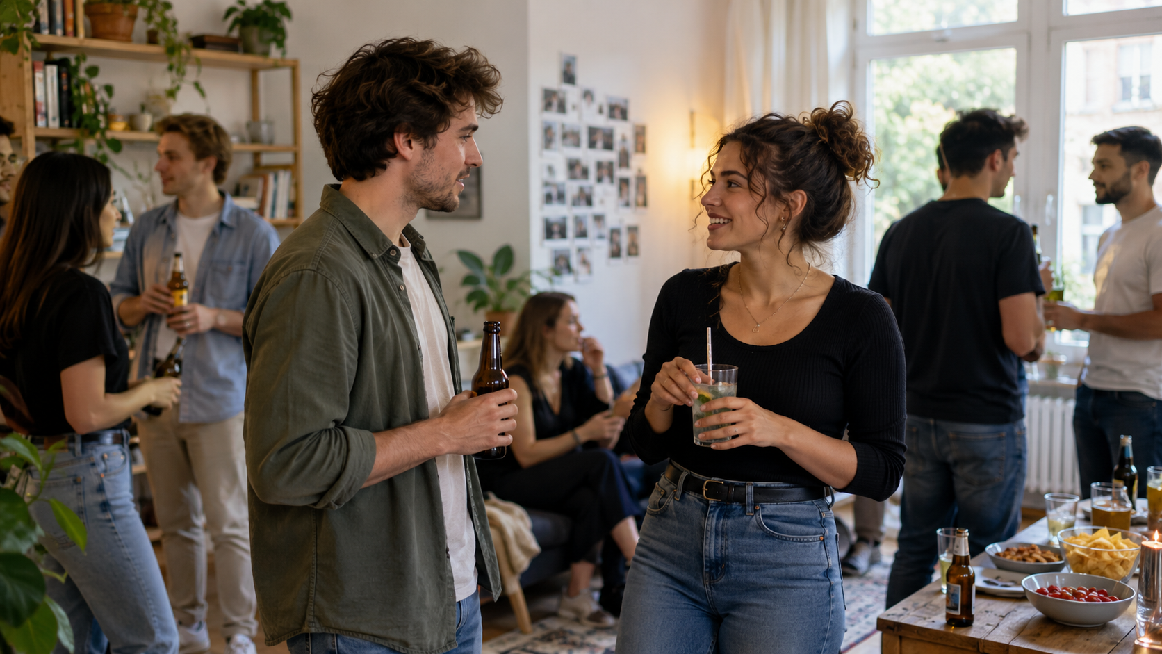 Auf einer Party jemanden kennenlernen