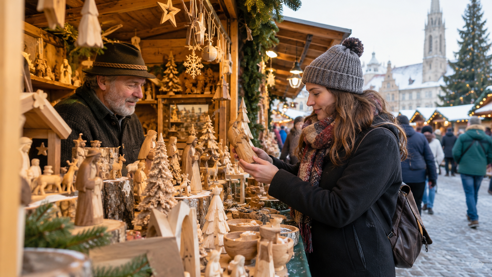 Ein Handwerksstück auf dem Weihnachtsmarkt kaufen