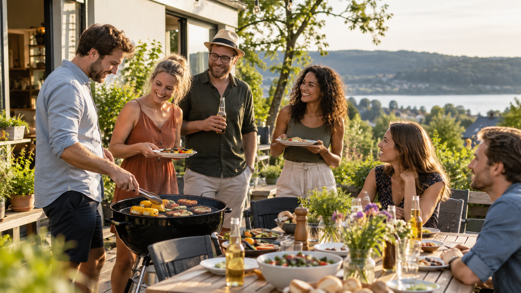 Ein Grillfest auf Wünsche abstimmen