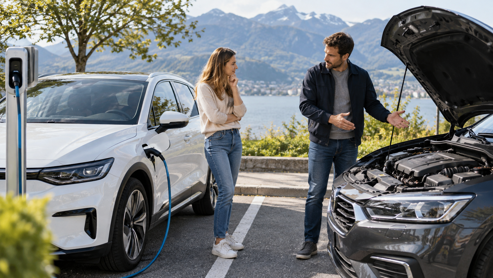 Elektroautos und Verbrenner vergleichen