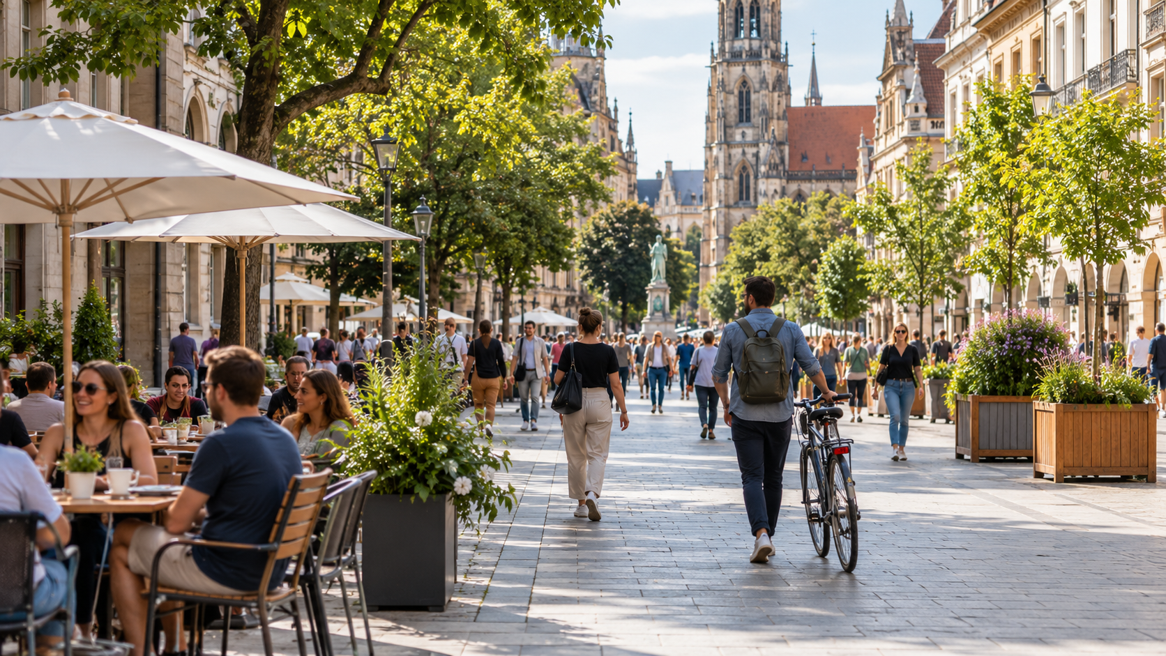 Autofreie Innenstädte debattieren