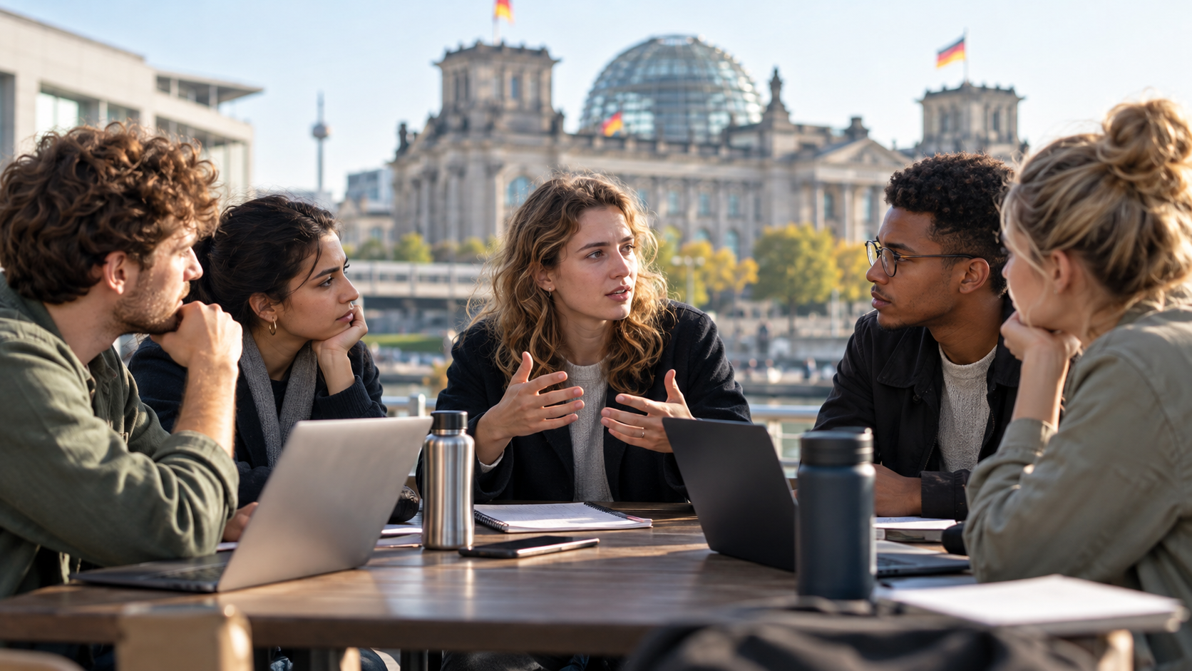 Social Media und Demokratie debattieren