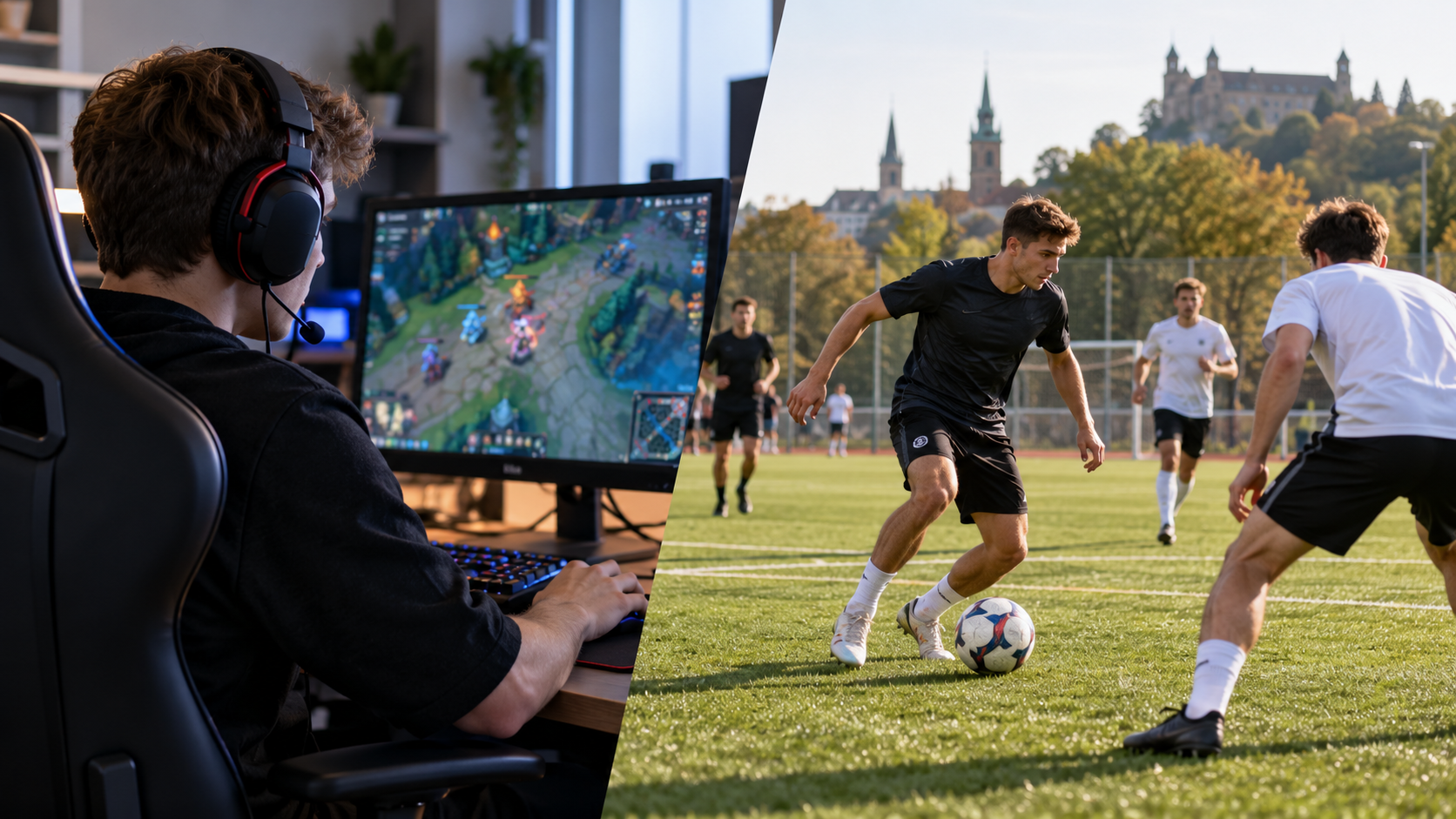 E-Sport und klassischen Sport vergleichen