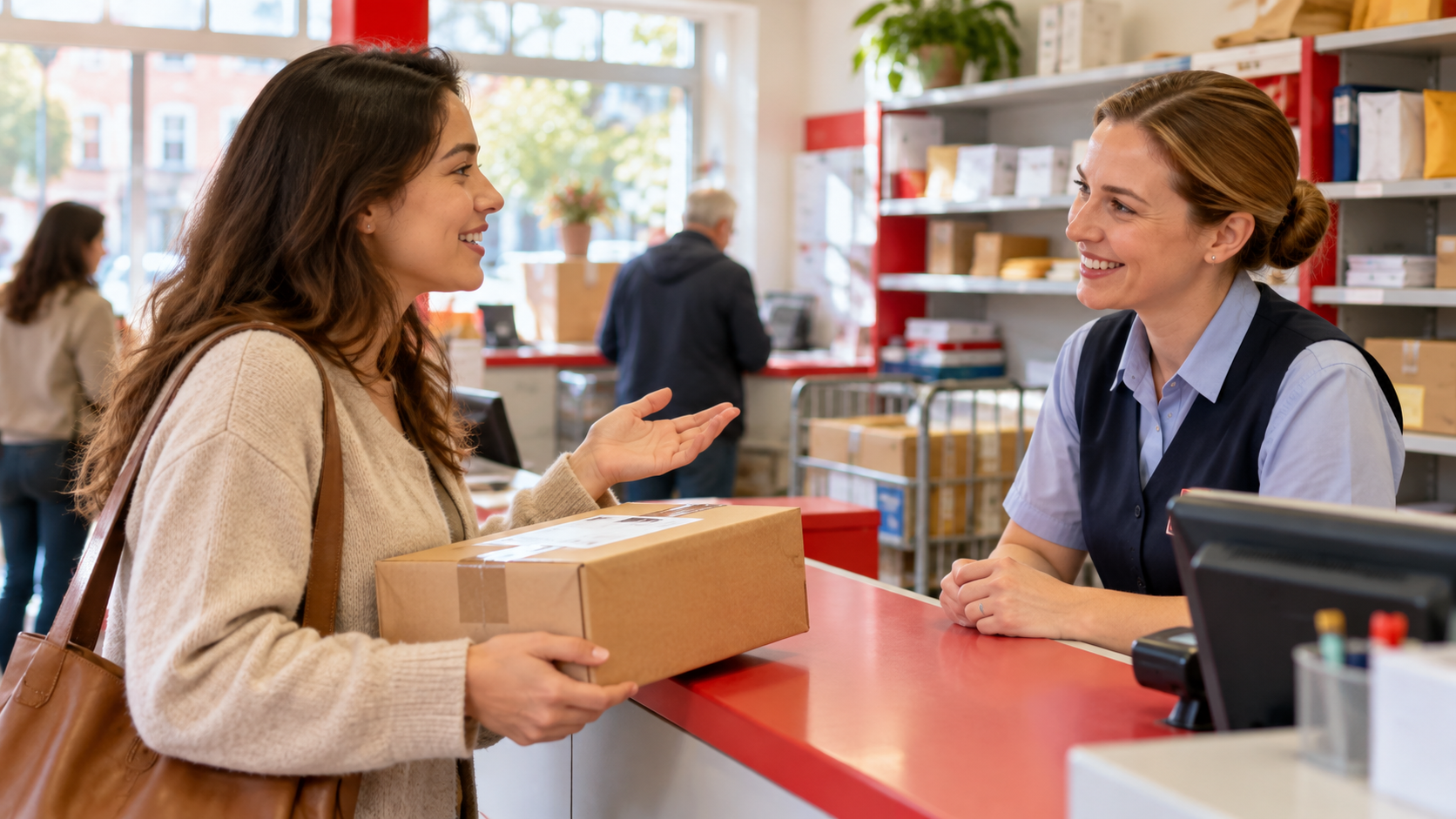 Asking about a post office parcel collection