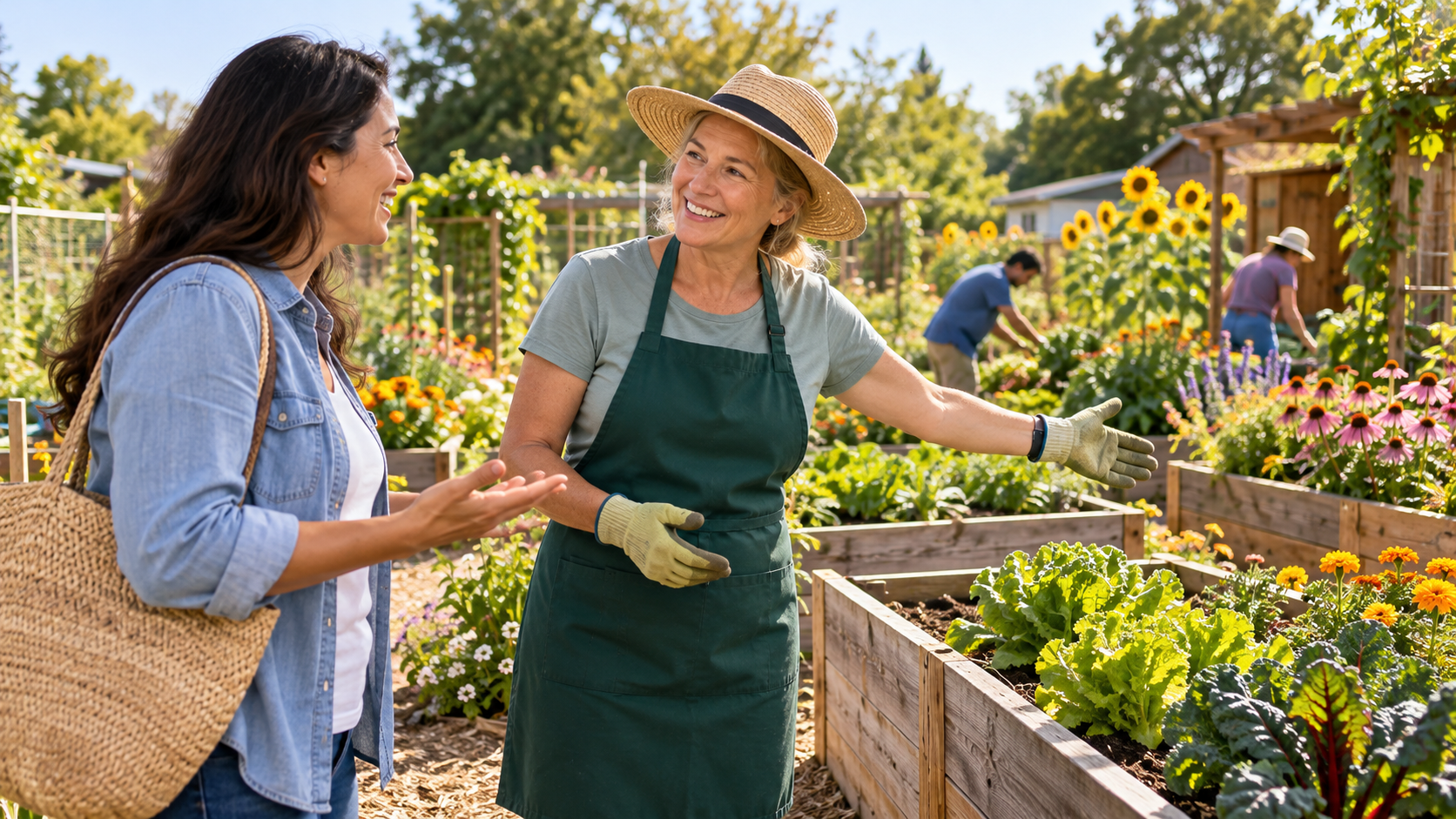 Asking about a community garden plot
