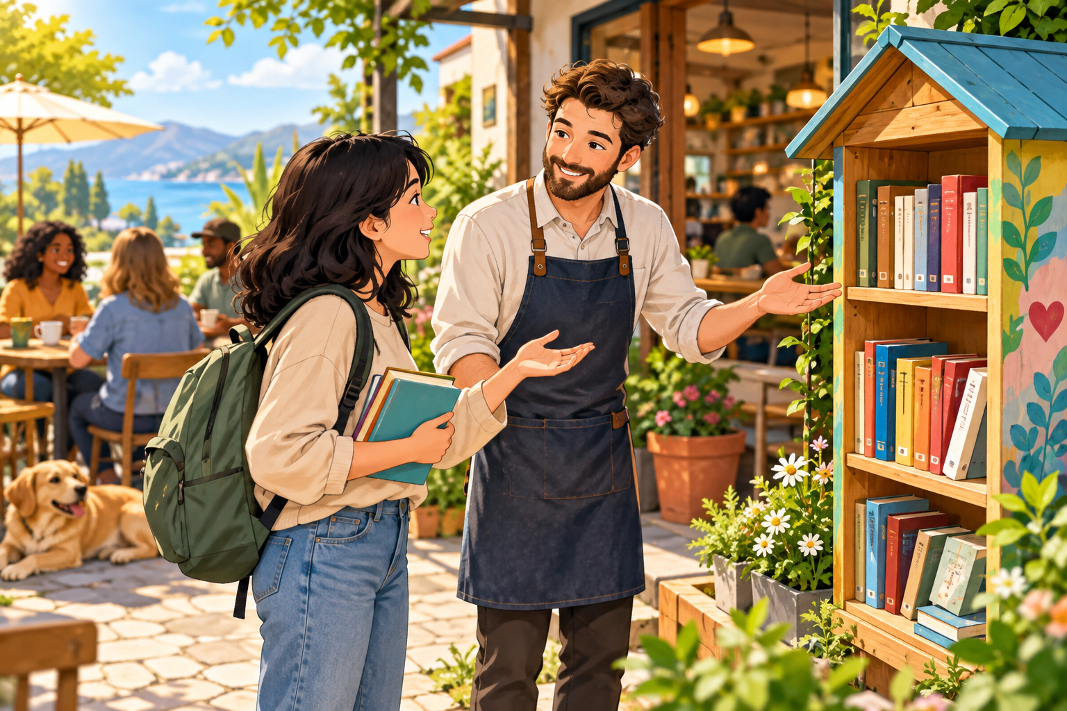 Asking about a public book exchange shelf