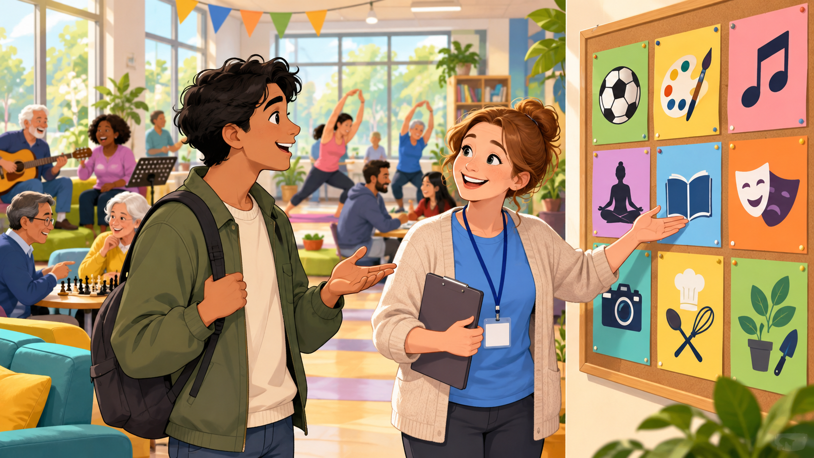 Asking about a public noticeboard for local clubs