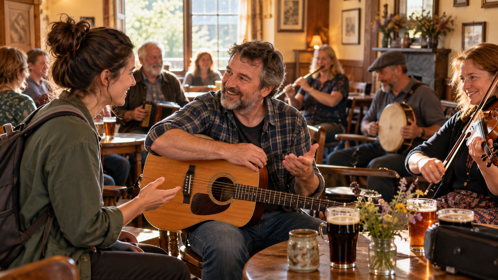 Asking about a local folk music session