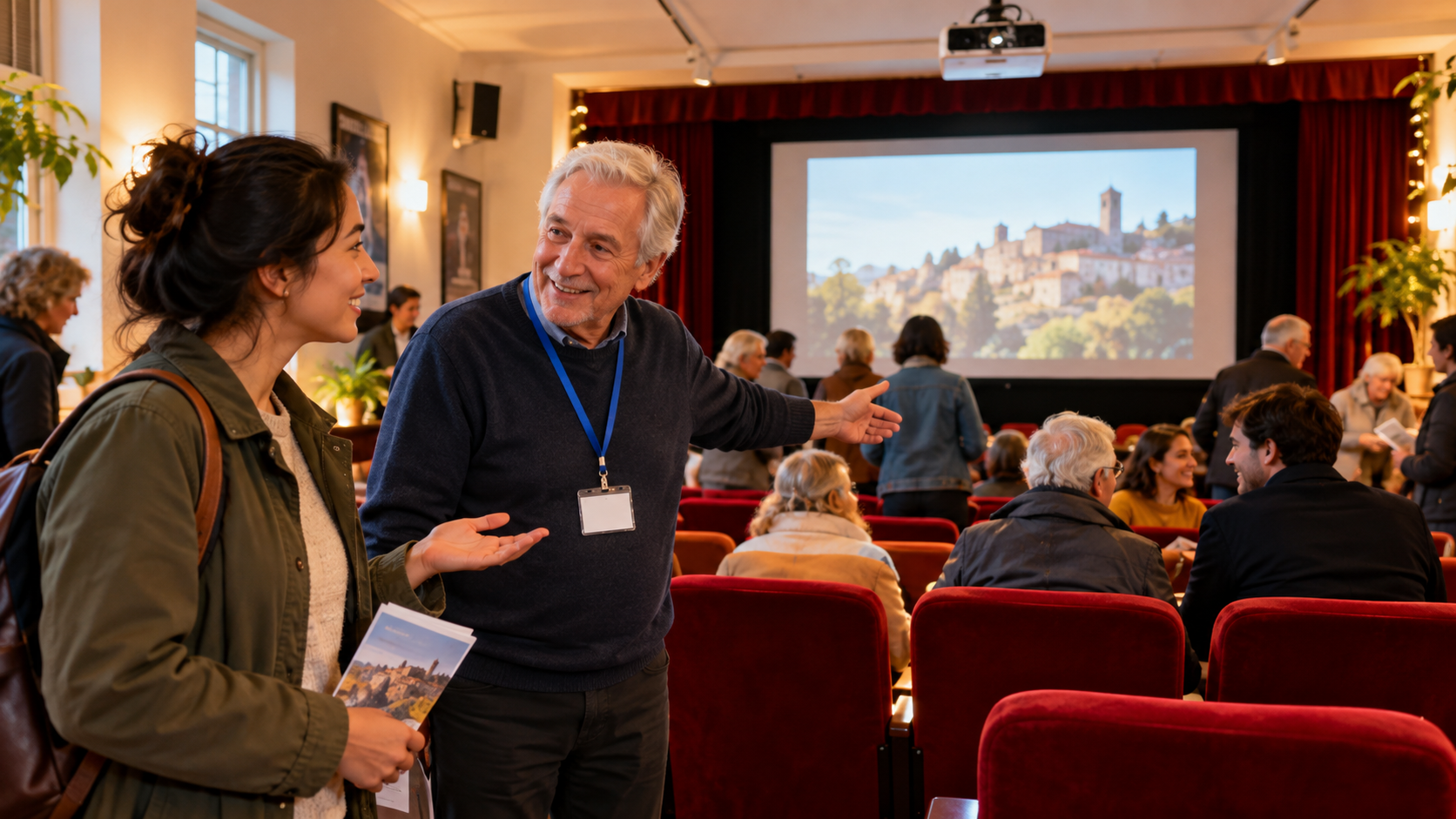 Asking about a local community cinema screening