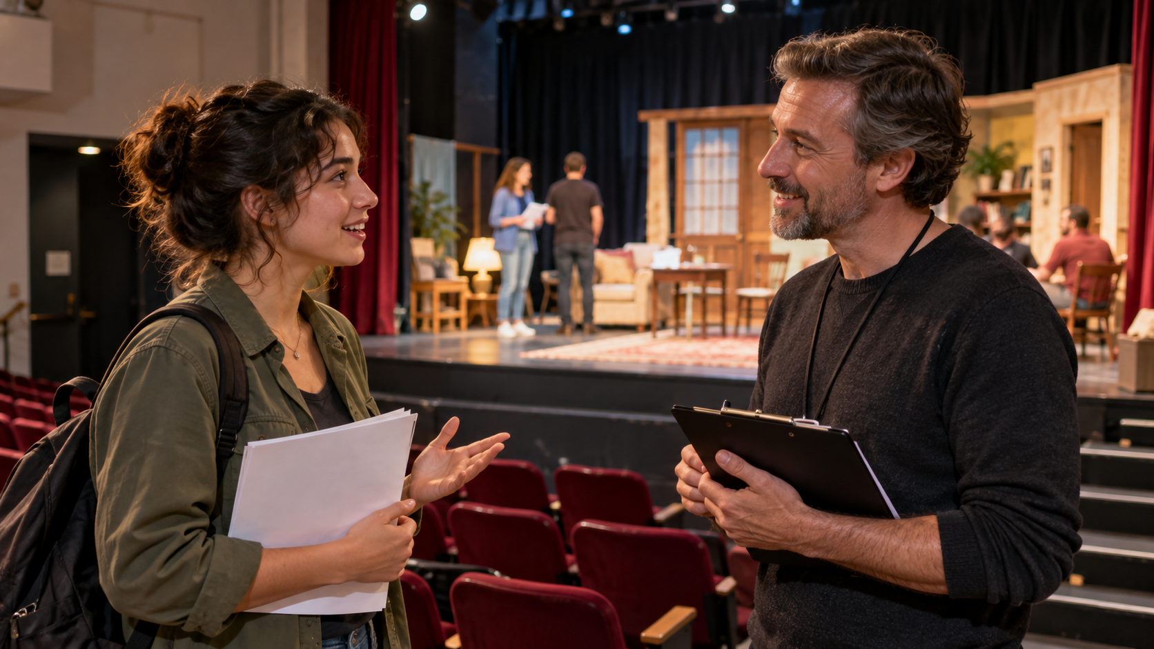 Asking about a local amateur theatre audition