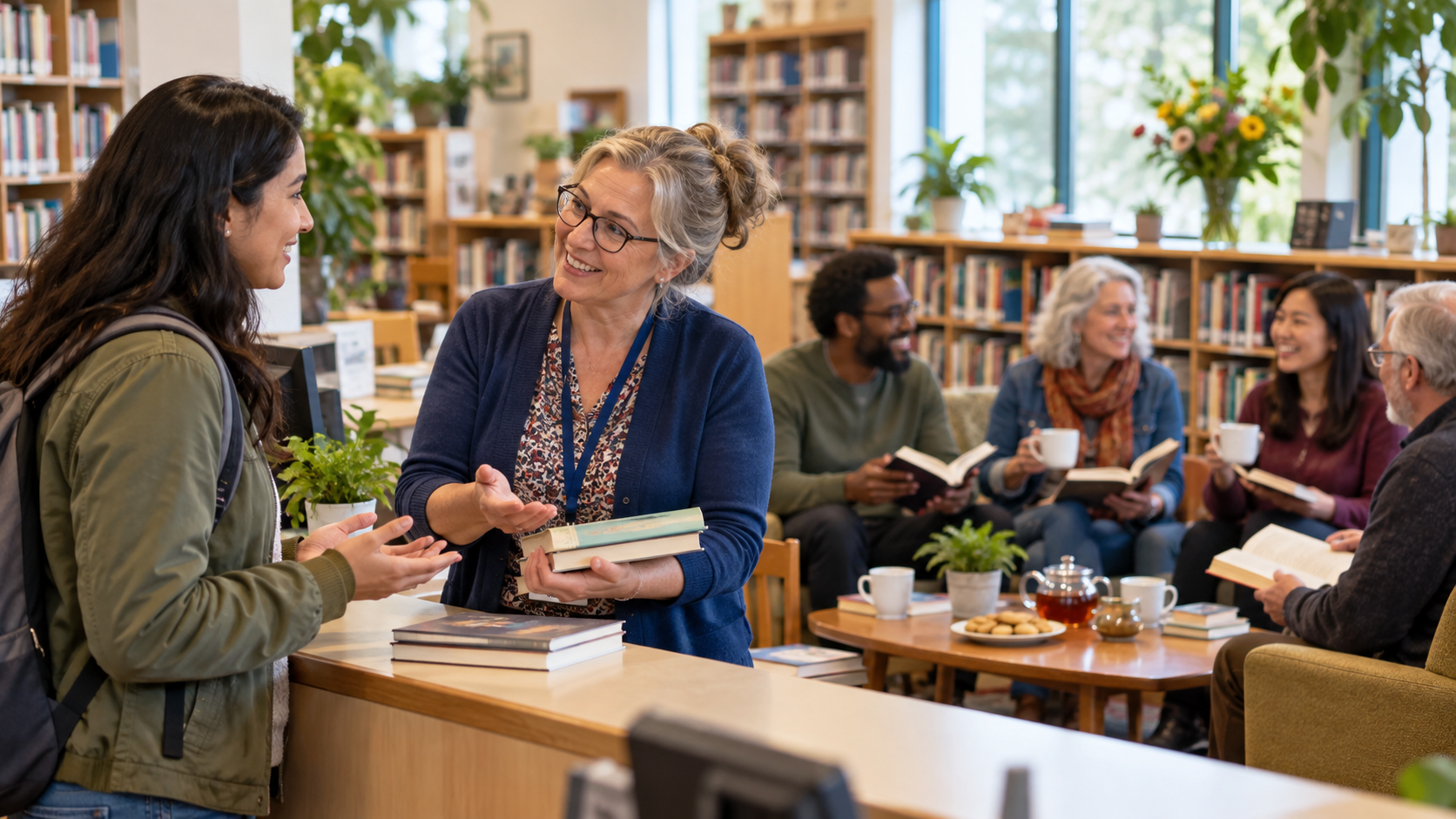 Asking about a local book club