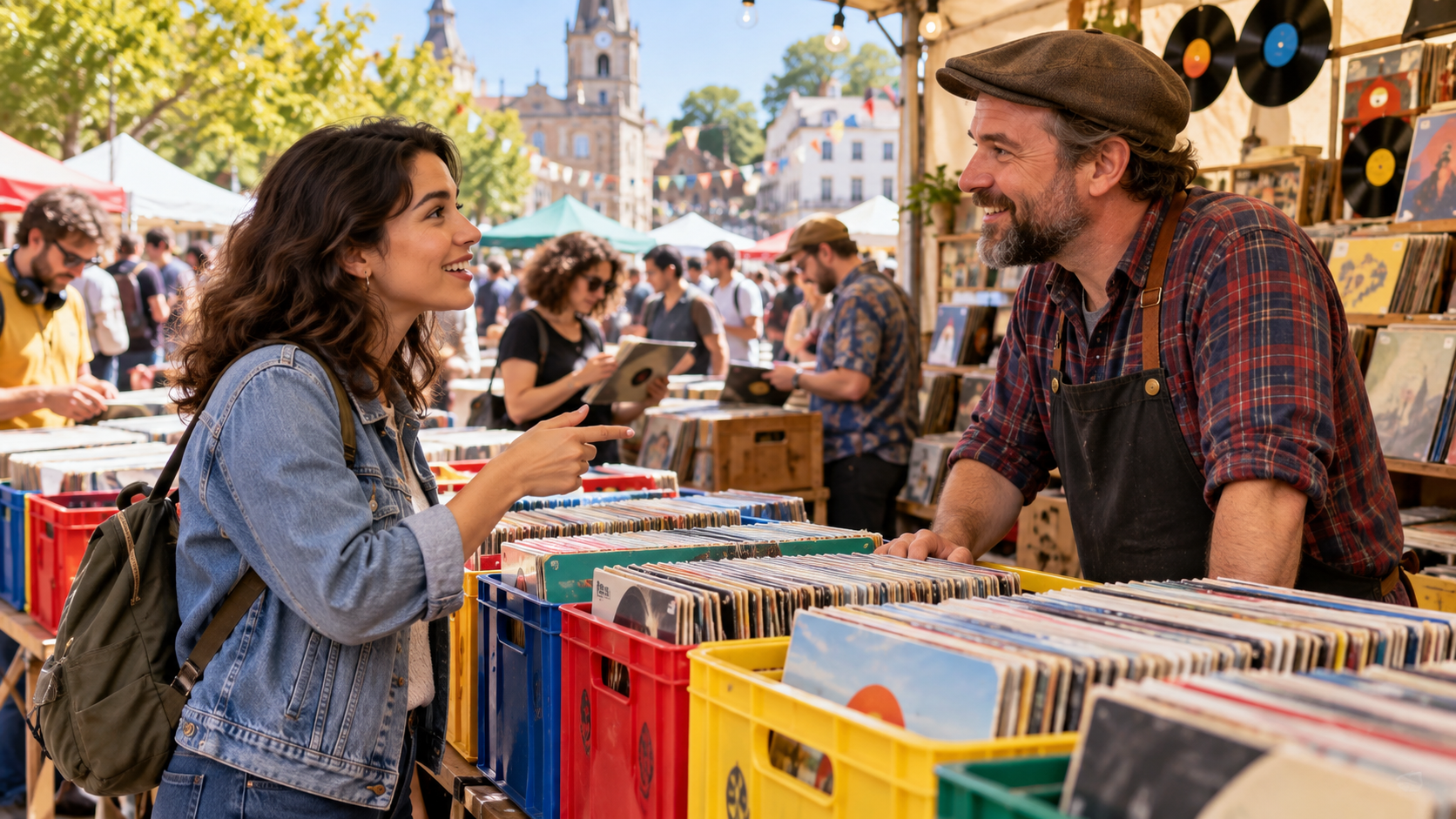 Asking about a local vintage record fair