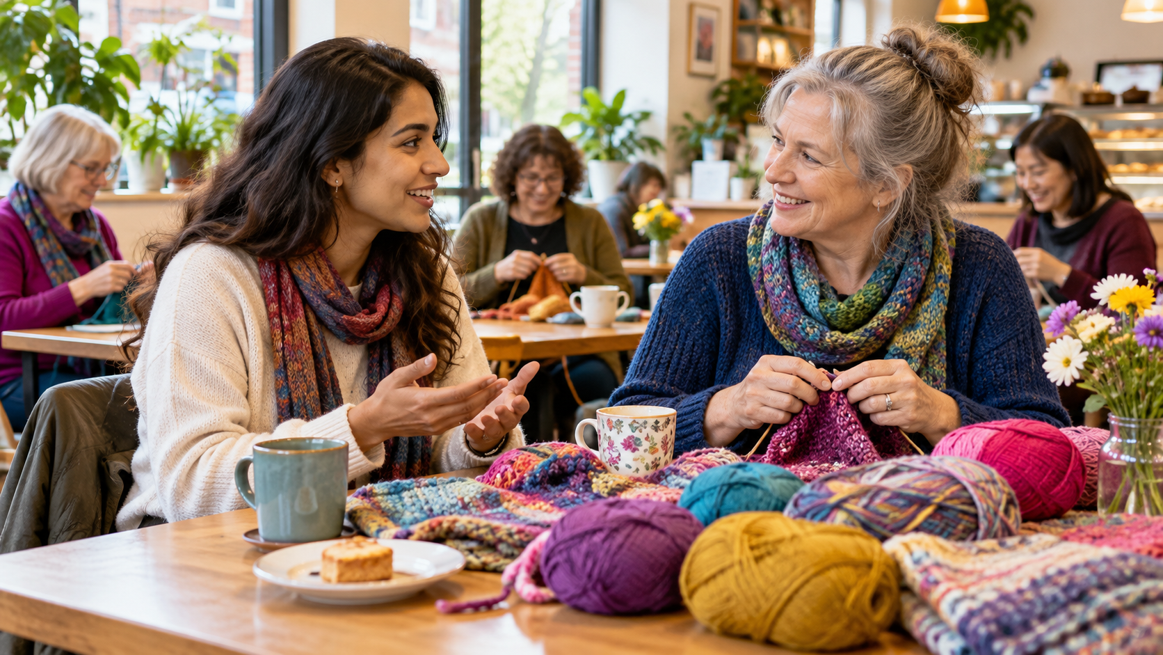Asking about a local knitting group