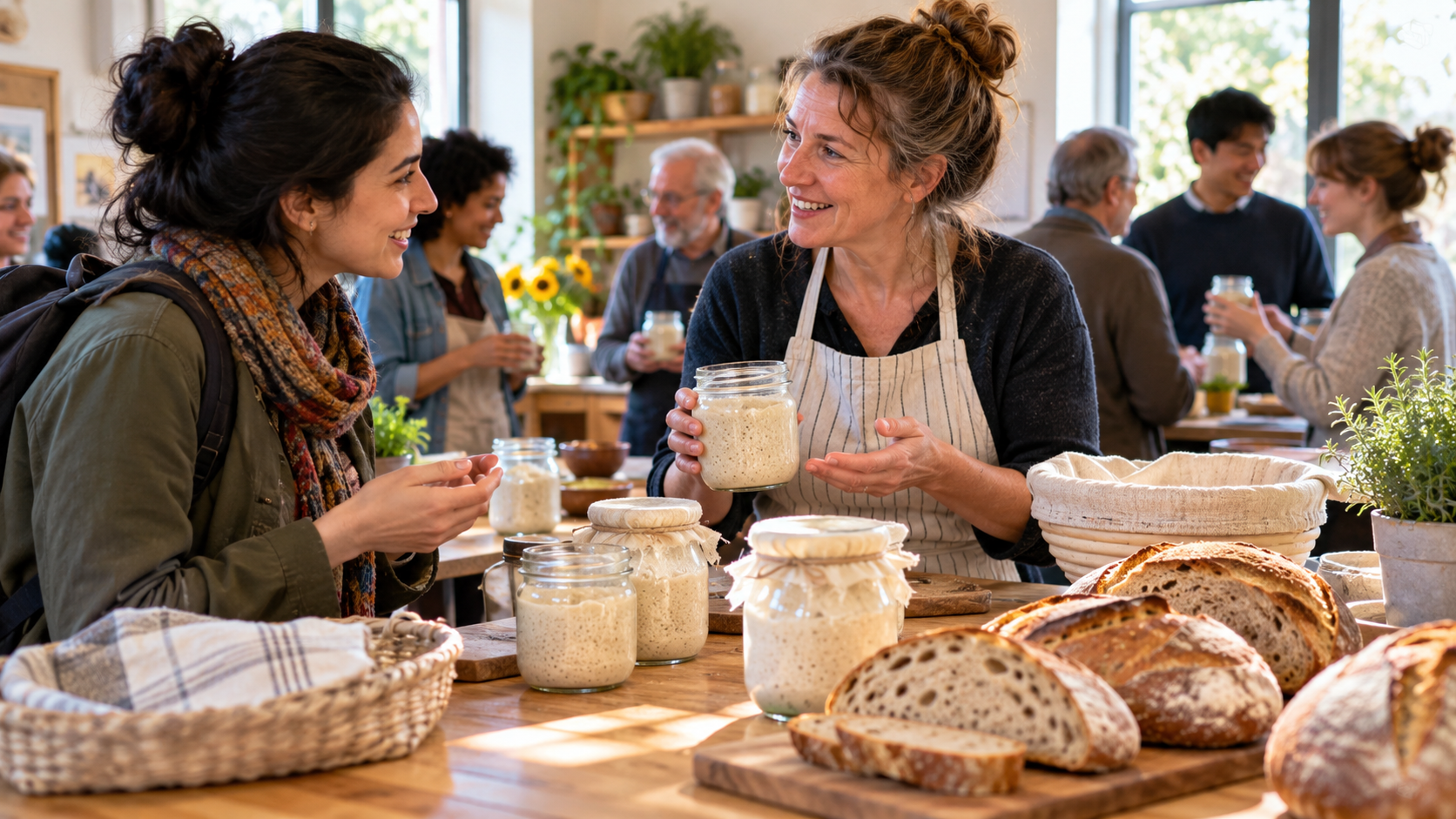 Asking about a local community sourdough starter sharing event