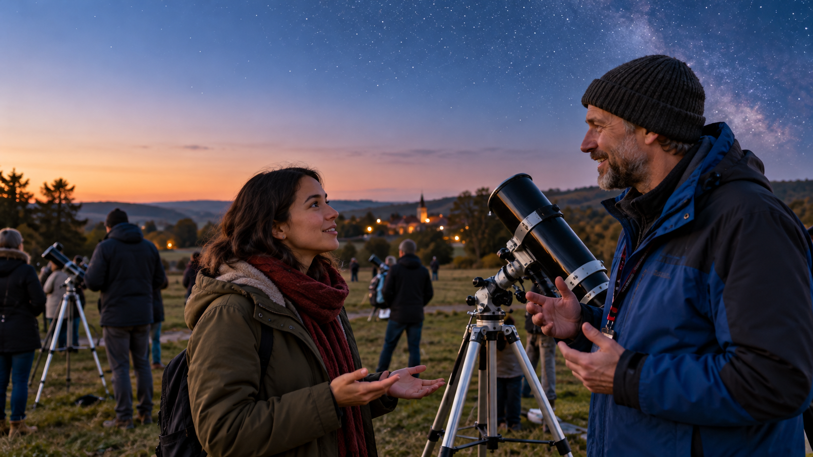 Asking about a local stargazing event