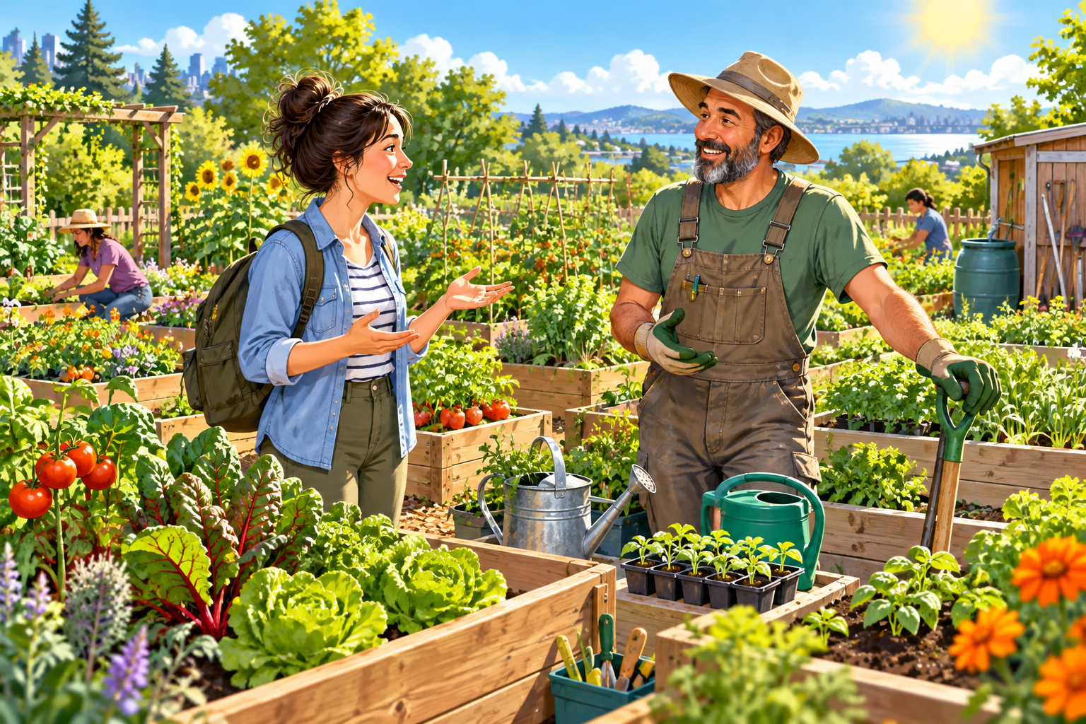 Asking about a community garden plot