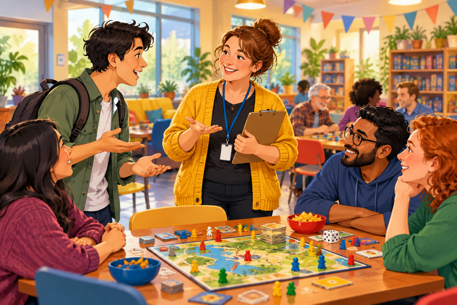 Asking about a local board game night