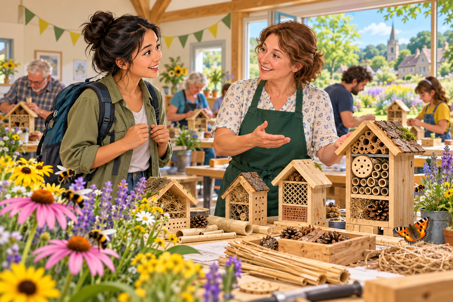 Asking about a local bee hotel workshop