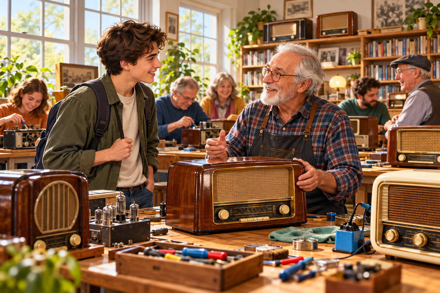 Asking about a local community vintage radio restoration group