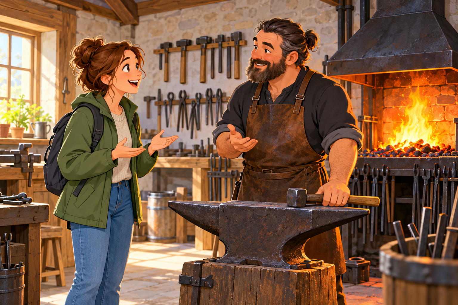 Asking about a local community traditional blacksmithing taster day