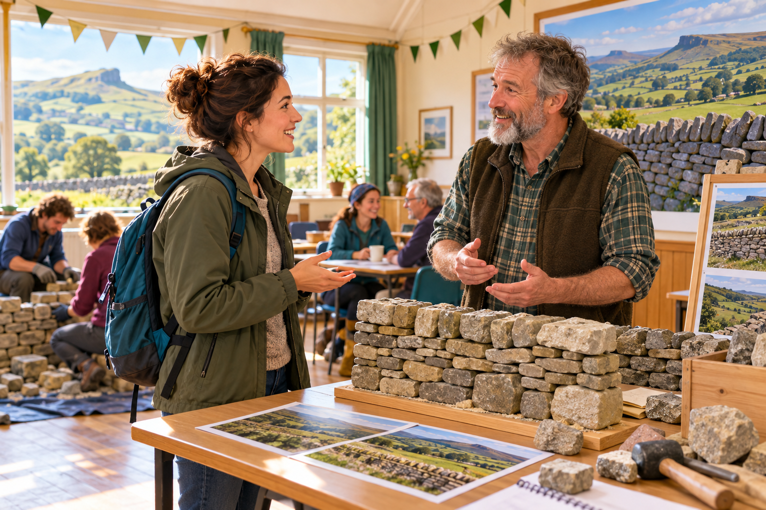 Asking about a local community traditional dry-stone walling course