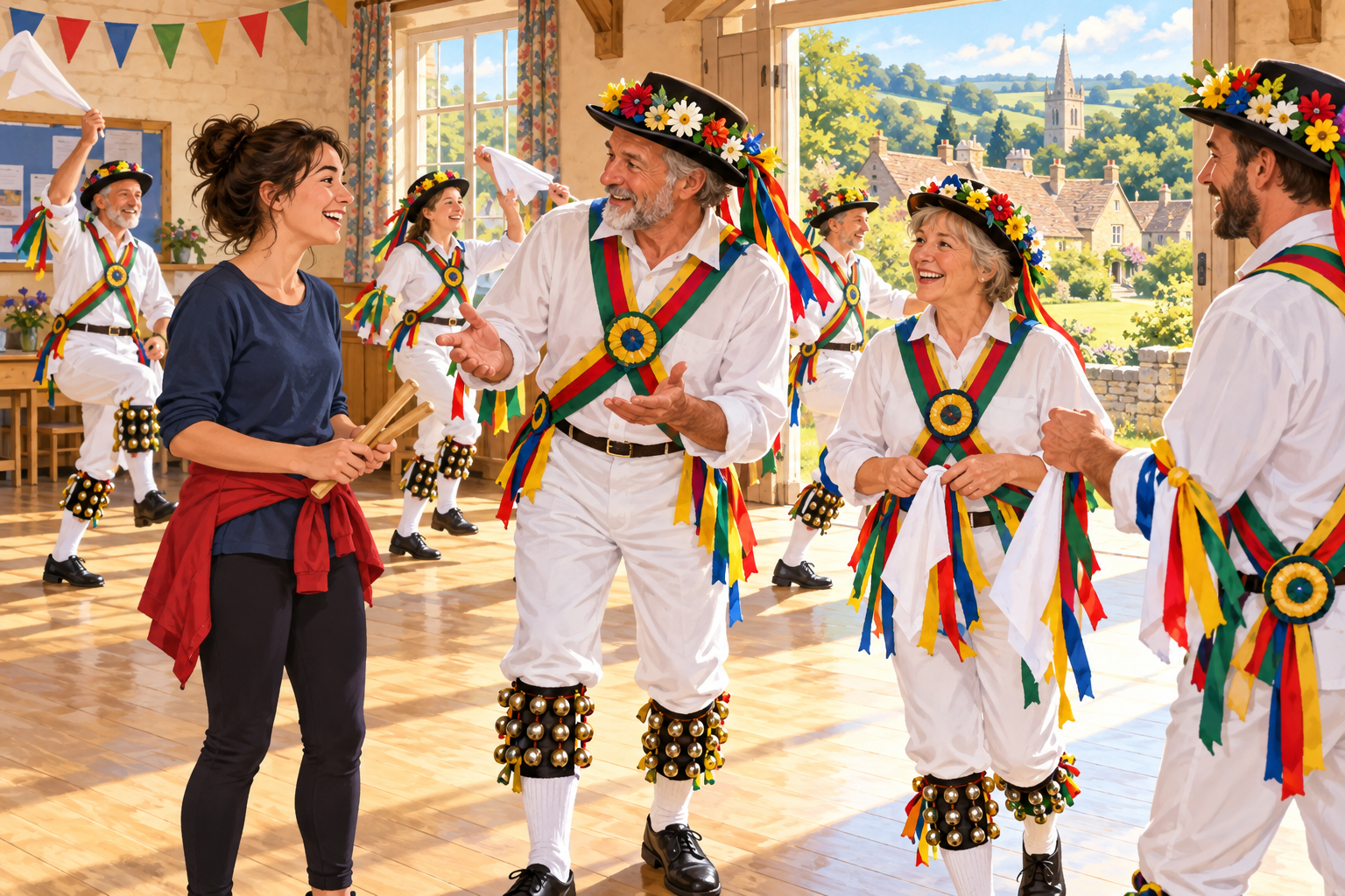 Asking about a local community traditional Morris dancing side