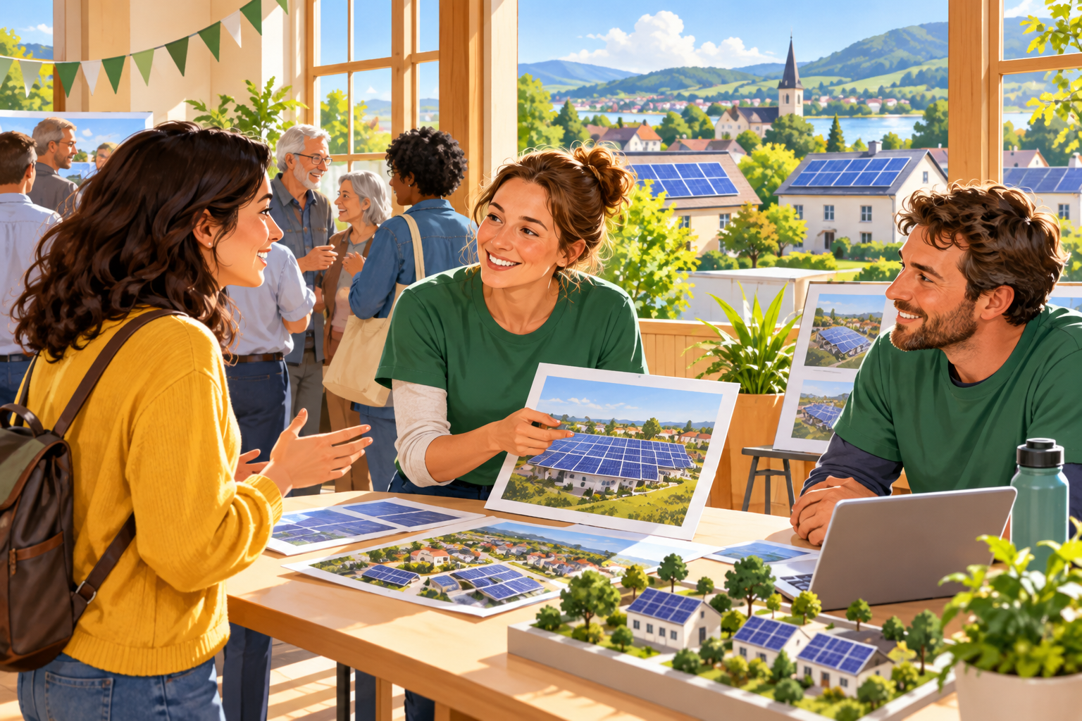 Asking about a local community solar panel co-operative