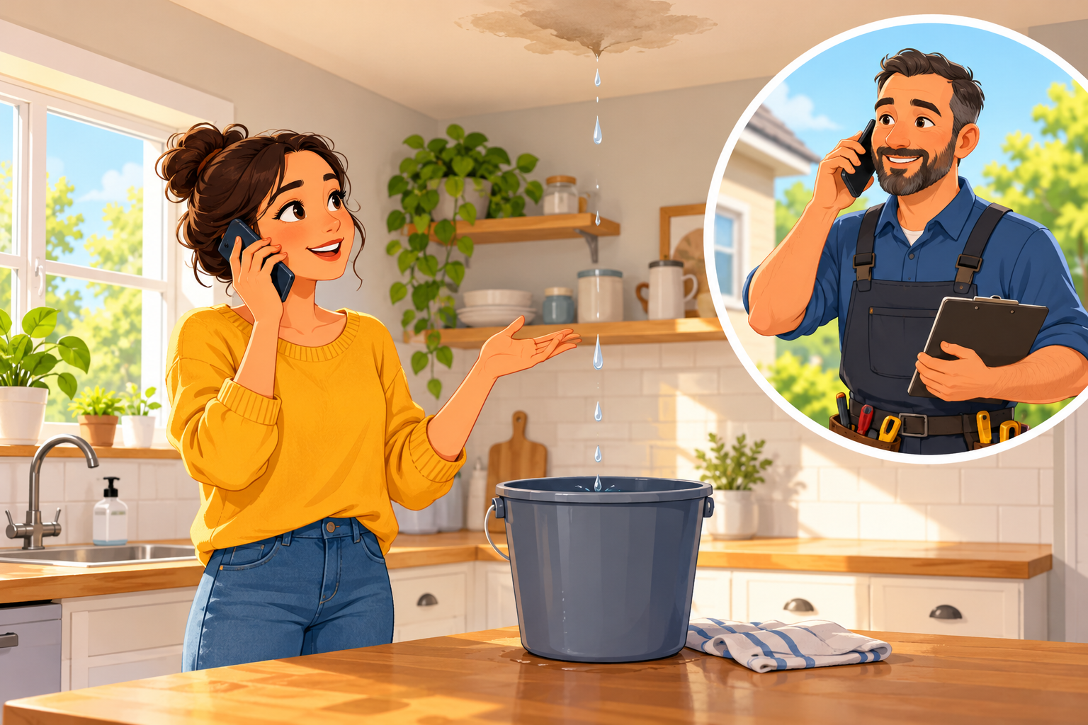 Reporting a leak to the landlord