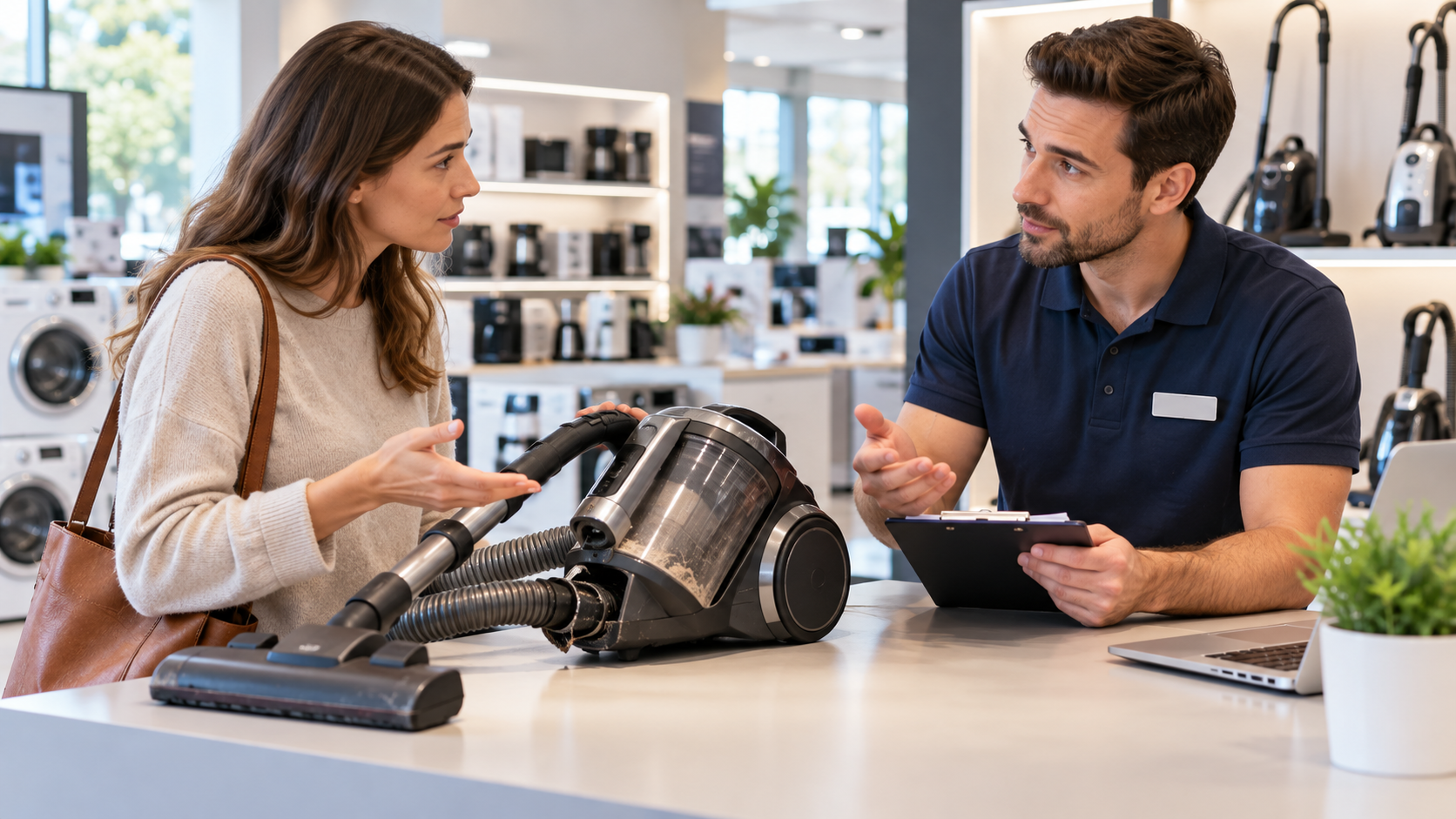 Reporting a faulty product under warranty