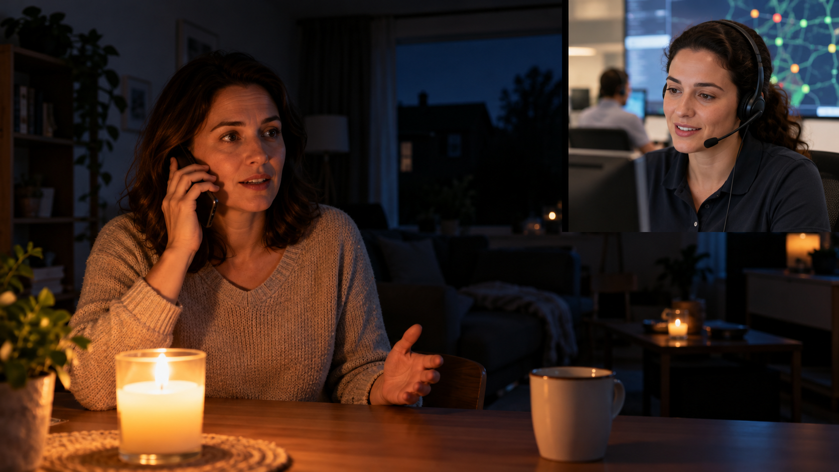 Reporting a power cut to the electricity supplier