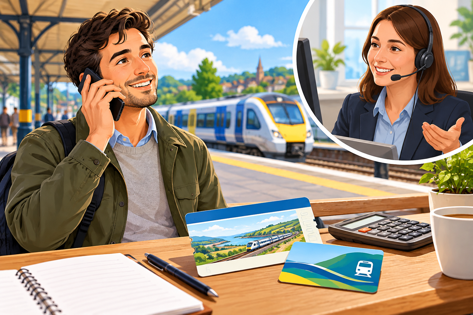 Enquiring about a train season ticket