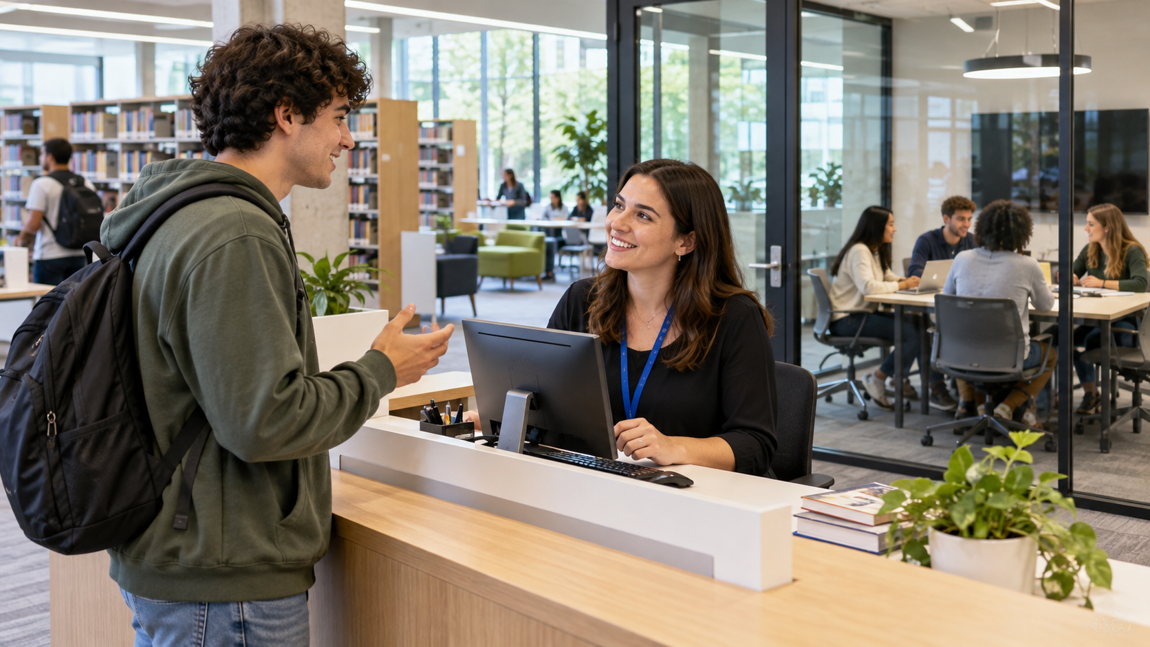 Amending a library study room reservation