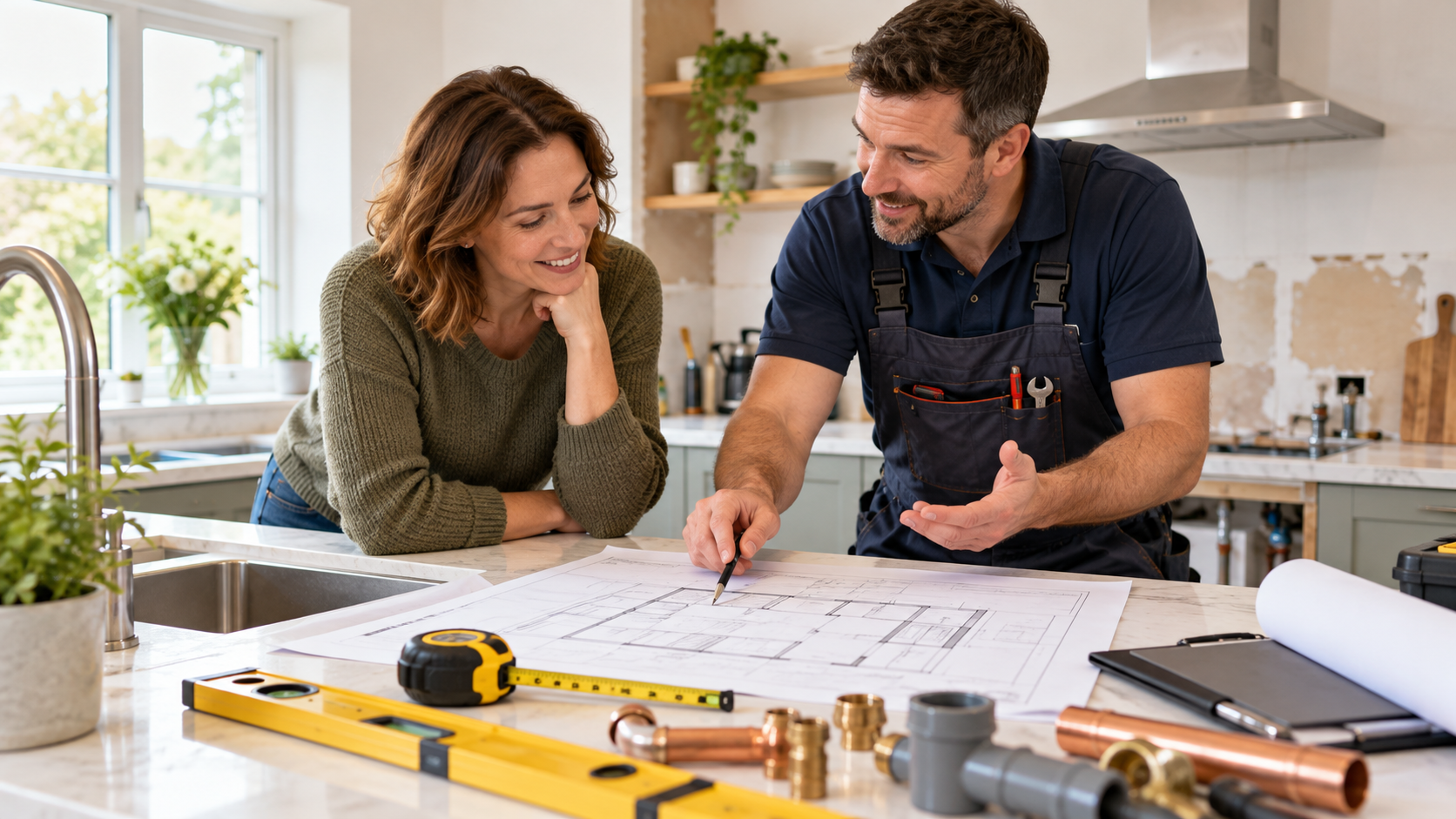 Getting a quote from a tradesperson