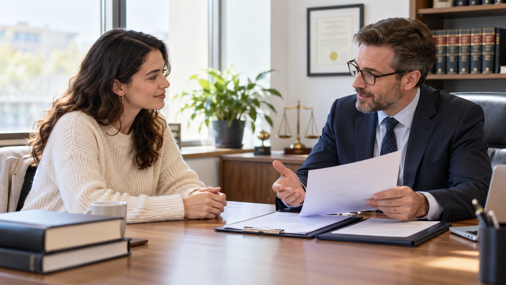 Discussing a Name Change Deed with a Solicitor