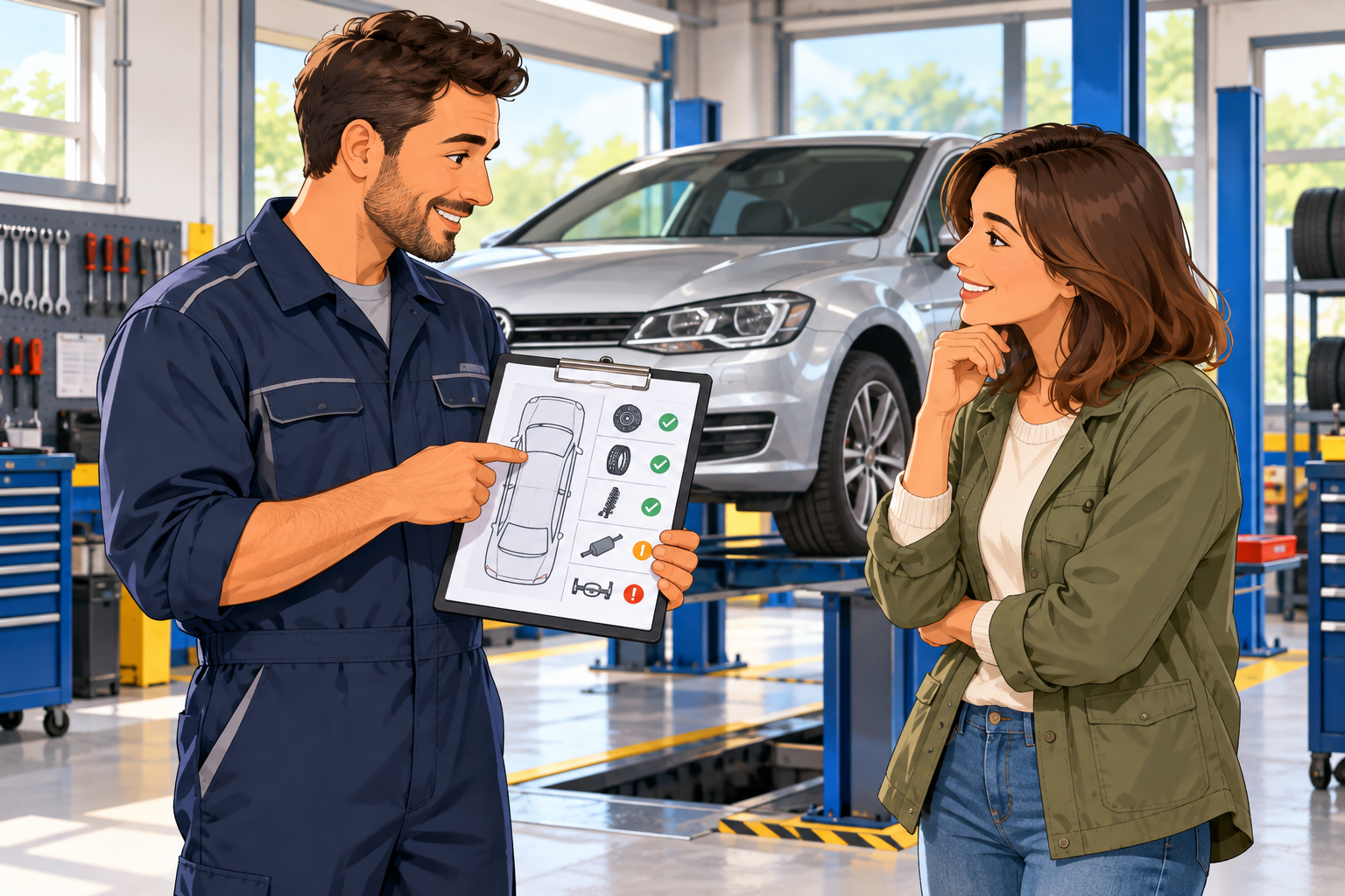 Receiving MOT Test Results at a Garage