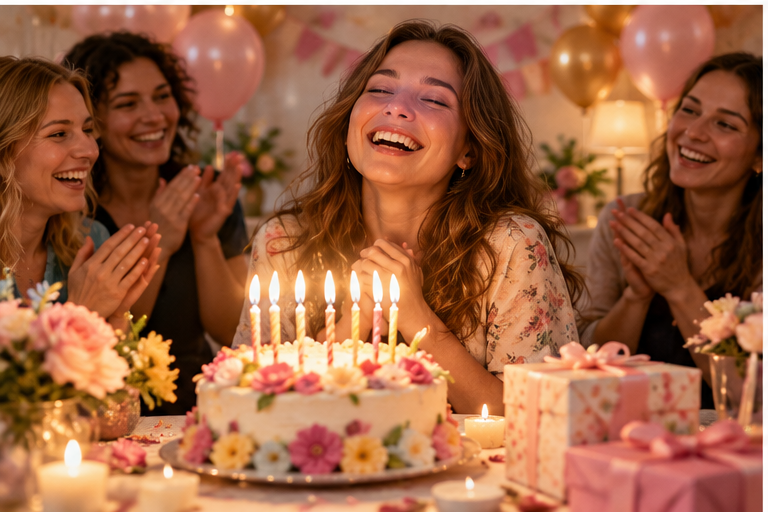 celebrating