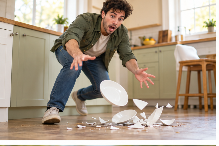 clumsy