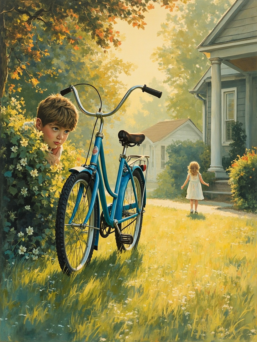 Das Morgenfahrrad
